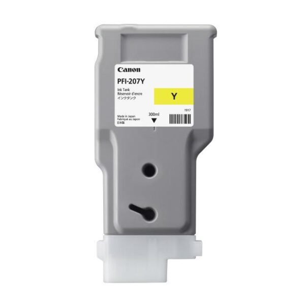 Atramentová náplň Canon PFI-207Y pre iPF680/685/780/785 yellow (300 ml)