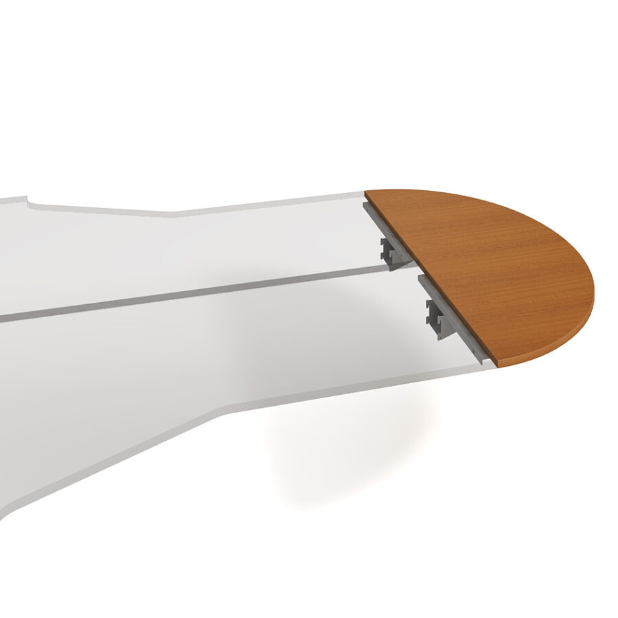 Doplnkový stôl Cross, 160x75,5x60 cm, sivý - Image 2