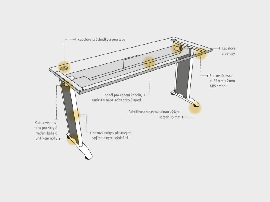Pracovný stôl Flex, ergo, pravý, 160x75,5x120 (60x60) cm, buk/kov - Image 3