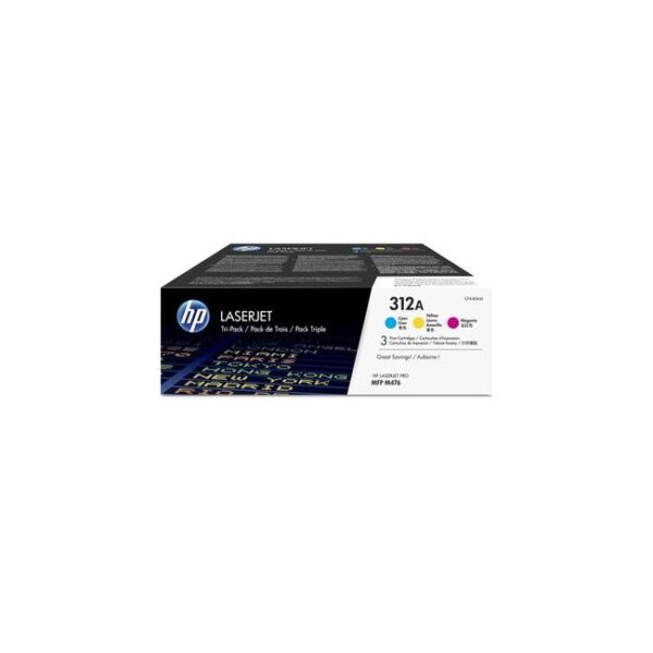 Sada tonerov HP CF440AM HP312A cyan, magenta, yellow (3x2.700 str.) pre LaserJet Pro M476
