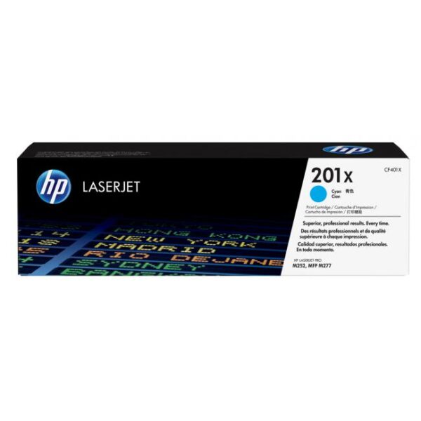 Toner HP CF401X HP 201X cyan (2.300 str.) pre LaserJet Pro M252/M274/M277