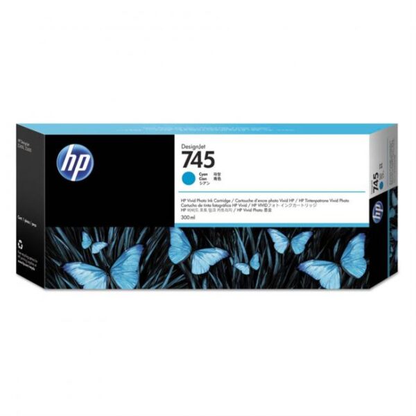 Atramentová náplň HP F9K03A HP 745 cyan (300 ml) pre DesignJet Z2600 PostScript/Z5600 PostScript
