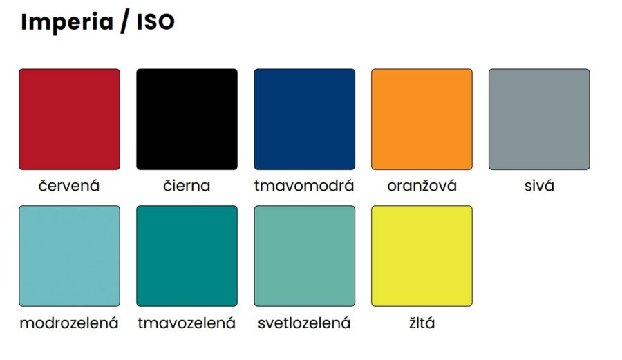2-miestna lavica Imperia, konštrukcia sivá, plast modrá - Image 3