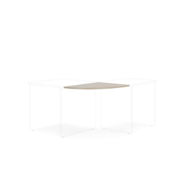 Doplnkový stôl bez nohy BASIC, 80x2,2x60cm, dub Sonoma