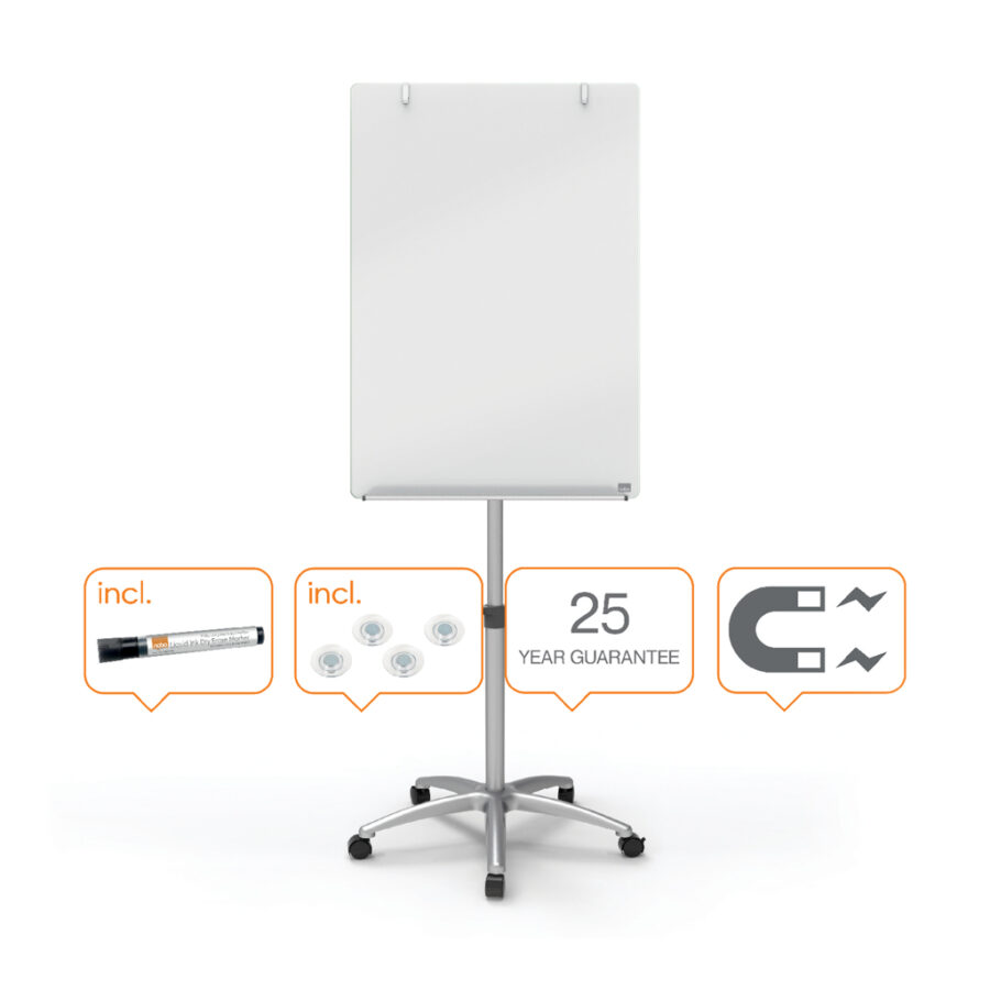 Sklenený flipchart Nobo Diamond 700x1000 mm - Image 5