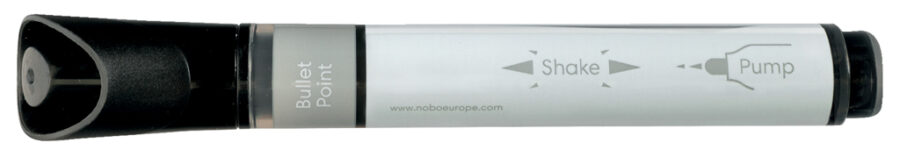 Popisovače Nobo na sklenené tabule s okrúhlym hrotom, balenie 4 ks, čierne - Image 9