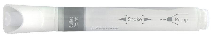 Popisovače Nobo na sklenené tabule s okrúhlym hrotom, balenie 4 ks, biele - Image 4