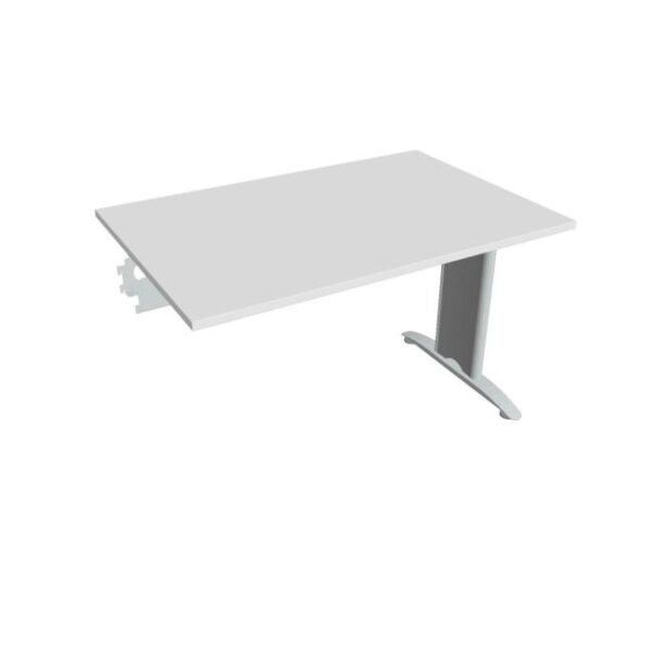 Rokovací stôl Flex, 120x75,5x80 cm, biely/kov