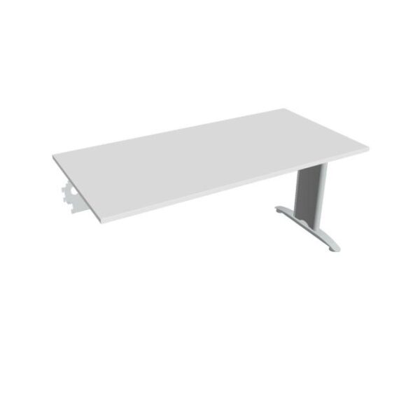 Rokovací stôl Flex, 160x75,5x80 cm, biely/kov