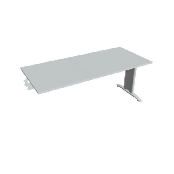 Rokovací stôl Flex, 180x75,5x80 cm, sivý/kov