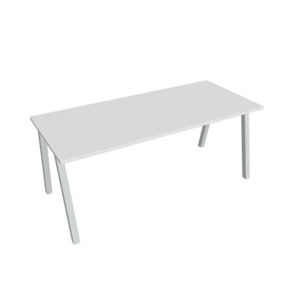 Rokovací stôl UNI A, 180x75,5x80 cm, biela/sivá