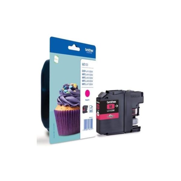 Atramentová náplň Brother LC-123 pre DCP-J4110DW/ MFC-J4410DW/J4510DW/J4610DW magenta (600 str.)