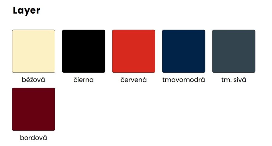 3-miestna lavica Layer, konštrukcia čierna, plast tm. modrá - Image 3