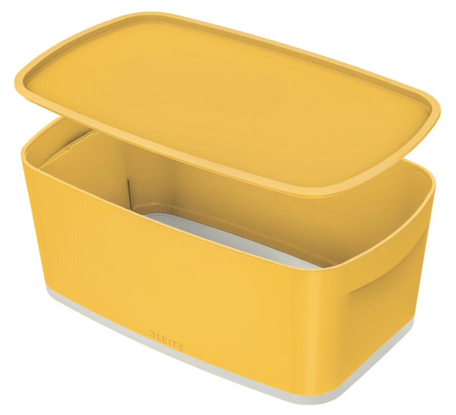 Úložný box s vekom Leitz MyBox, veľkosť S teplý žltý - Image 5