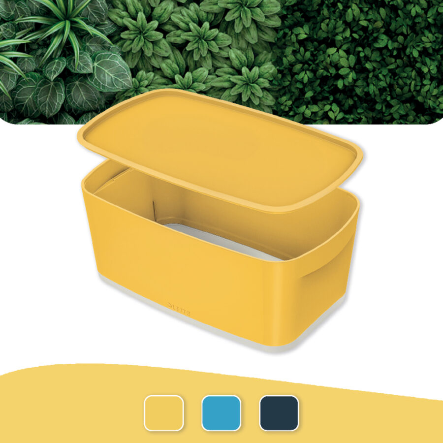 Úložný box s vekom Leitz MyBox, veľkosť S teplý žltý - Image 8
