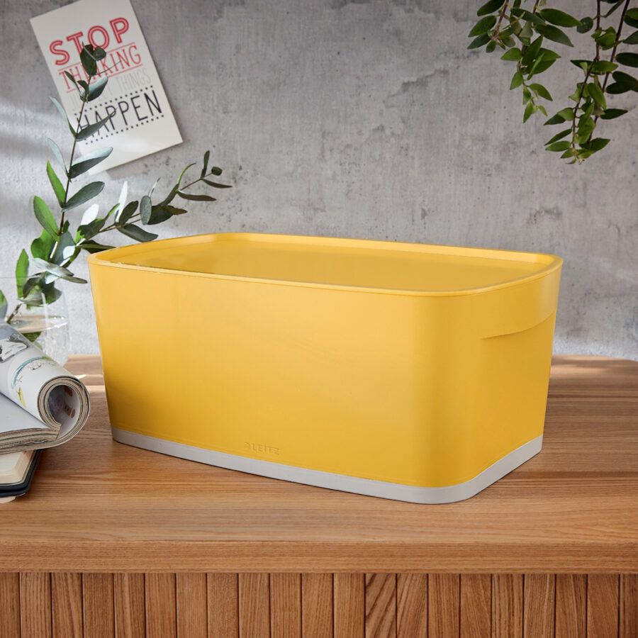 Úložný box s vekom Leitz MyBox, veľkosť S teplý žltý - Image 7