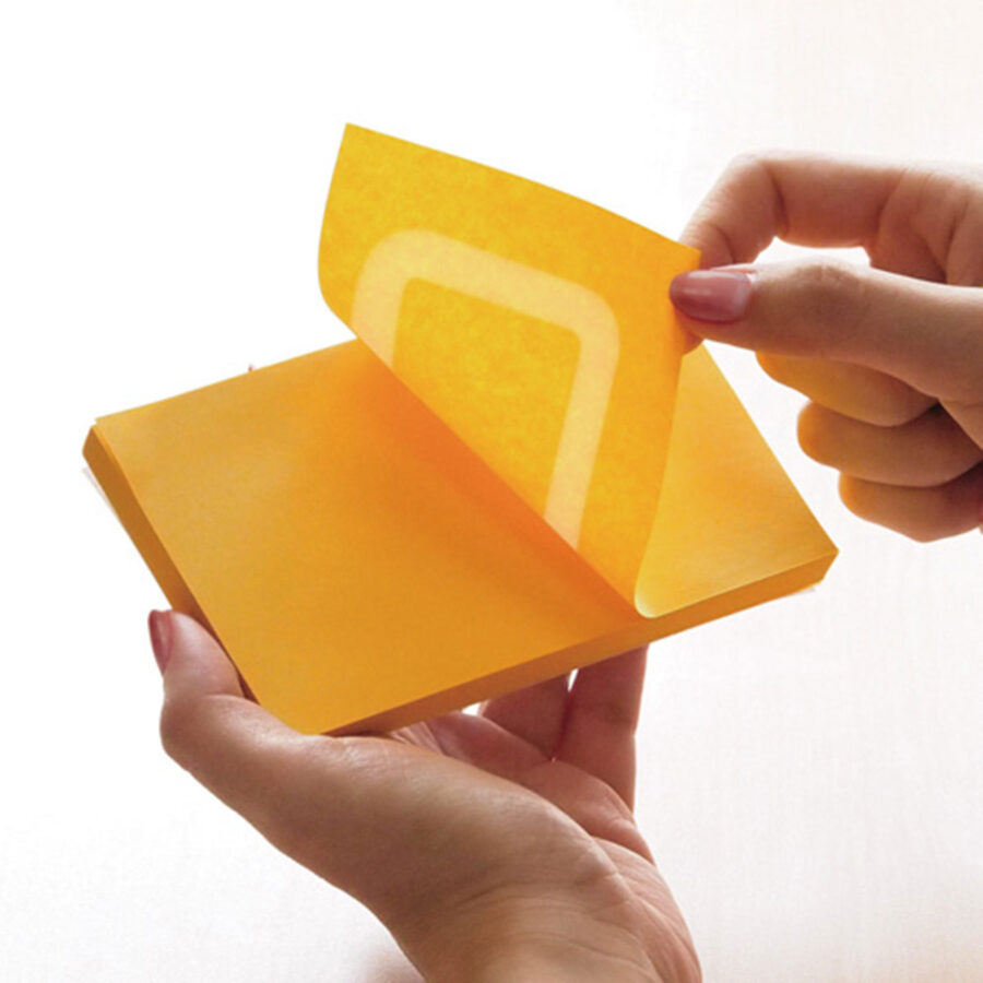 Samolepiaci bloček, 360°, 76x76 mm, modrý - Image 2