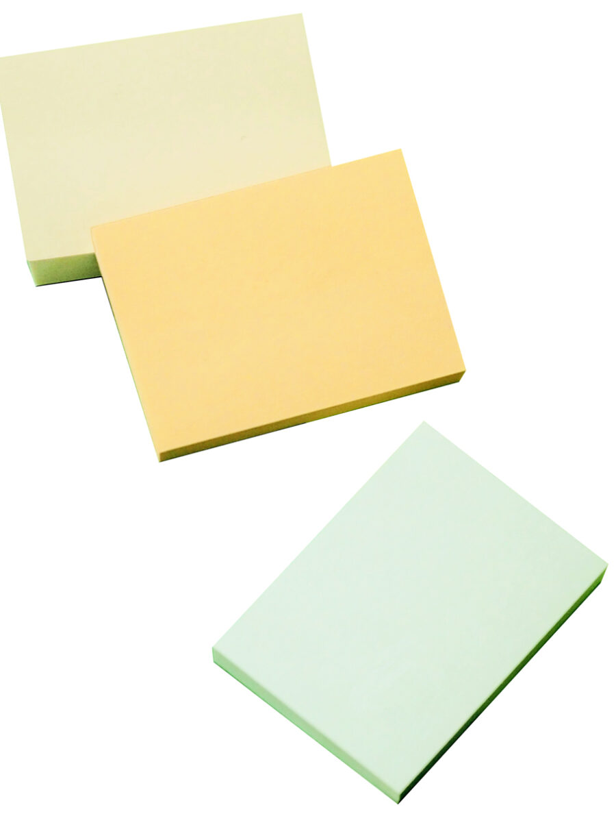 Samolepiaci bloček, 38x51 mm, mix pastelových farieb, 3x100 lístkov - Image 2