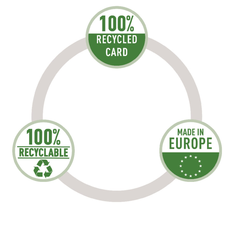 Zakladač pákový Esselte No.1 recyklovaná lepenka 7,5 cm žltý - Image 8