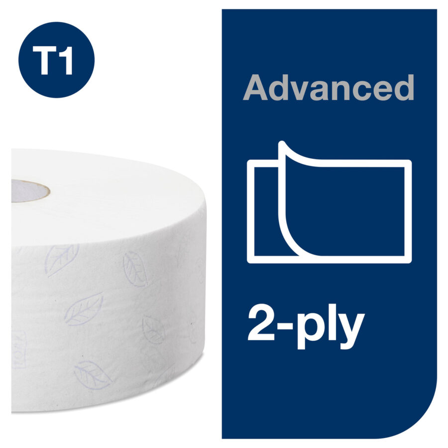 Toaletný papier 2-vrstv. TORK Jumbo 26 cm, návin 360 m, biely T1 (6 ks) - Image 8