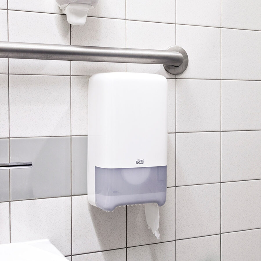 Zásobník na toaletný papier TORK Mid-size Twin biely T6 - Image 5