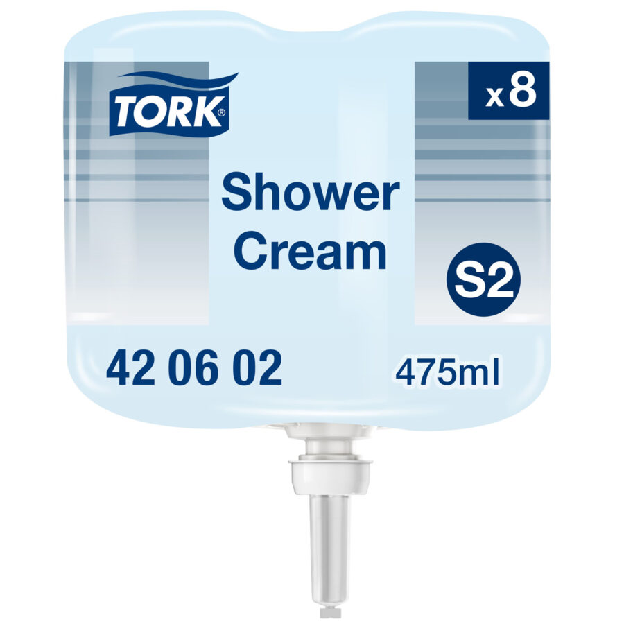Tekuté mydlo TORK na vlasy a telo 475 ml do mini dávkovača TORK modré S2 - Image 2