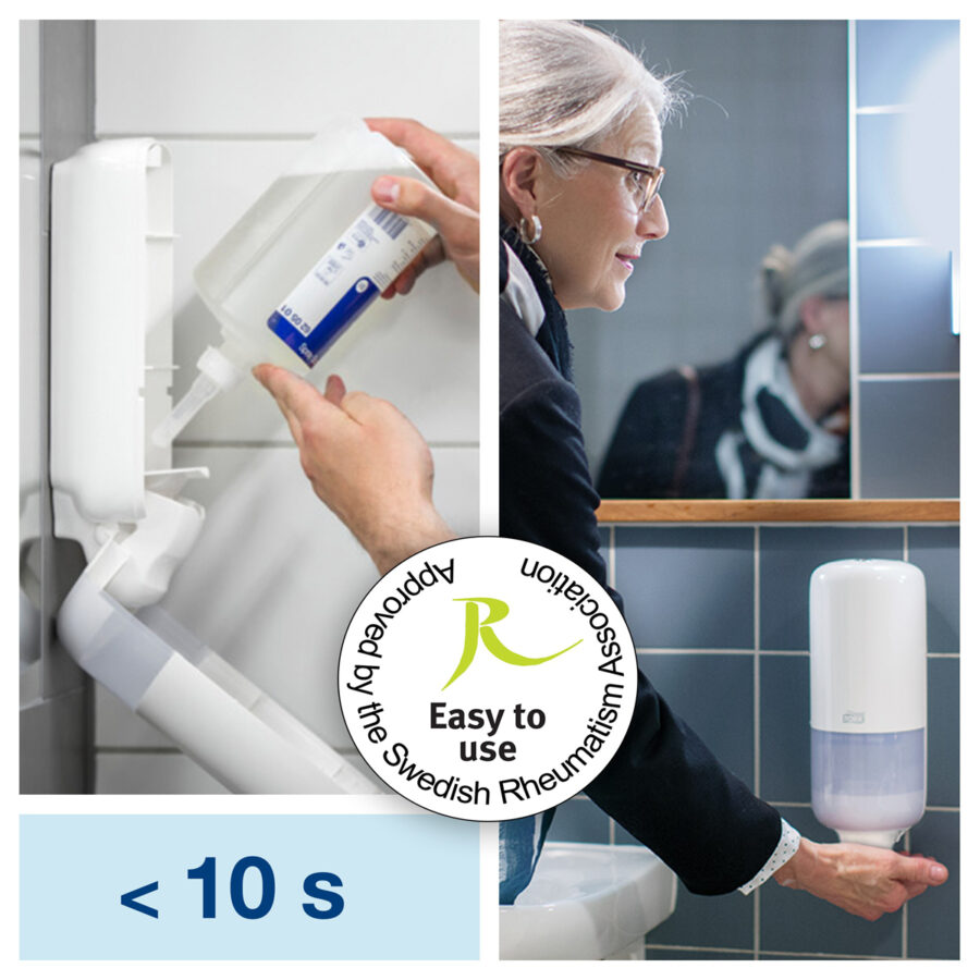 Penové mydlo TORK jemné 1 l transparentné S4 - Image 2
