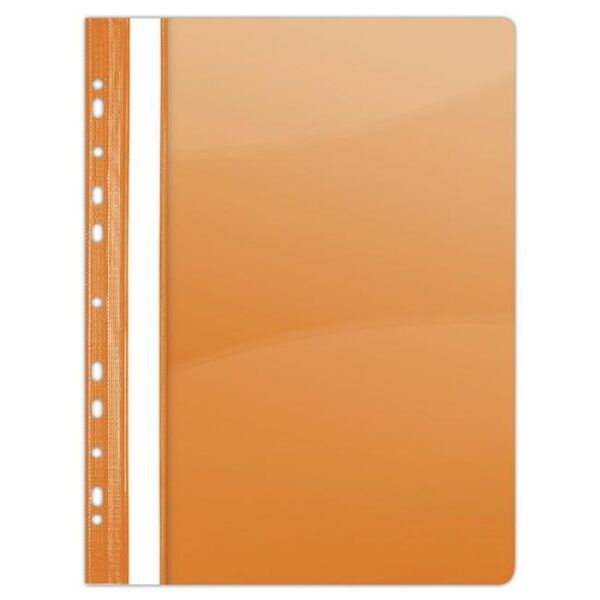 Rýchloviazač PVC s eurodierovaním DONAU lesklý oranžový