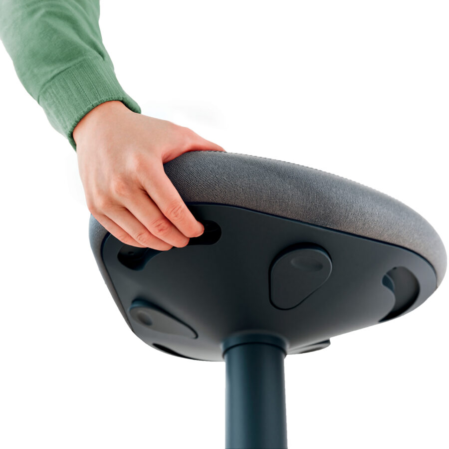 Ergonomická balančná stolička Leitz Ergo na státie, svetlo šedá - Image 33